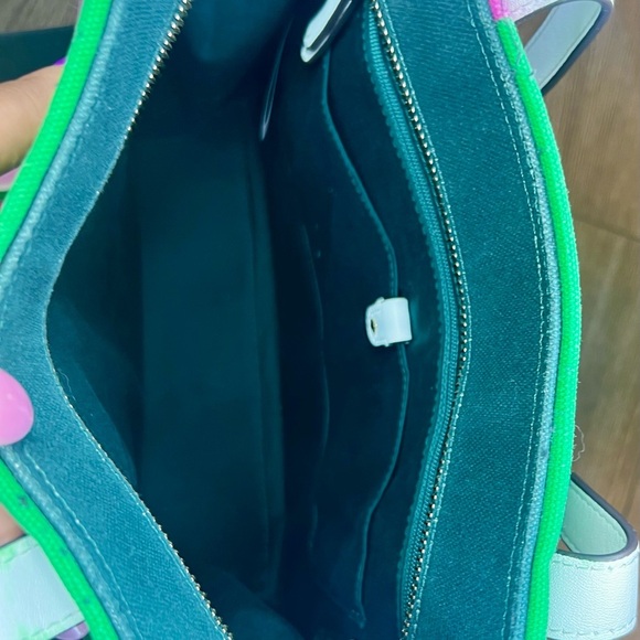 KATE SPADE Green and Pink Striped Tote - EUC - Picture 9 of 15